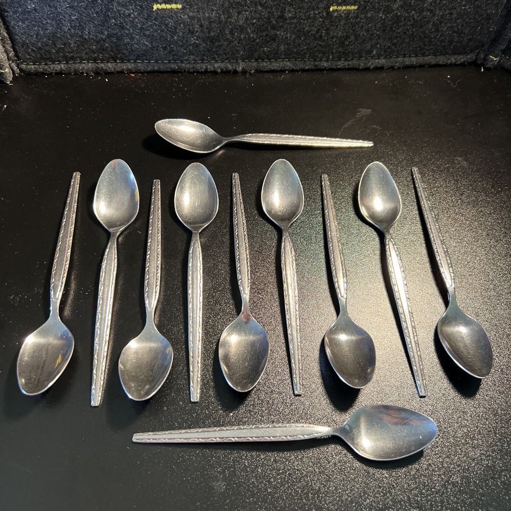 Lot of 12 Rogers Co Stanley Roberts ENSENADA Spoons Stainless Flatware‎ 6.75"